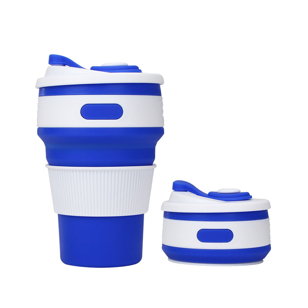 Silicone Foldable Water Cup Outdoor Portable Collapsible Cup 350ml Heat Resistant Expandable Coffee Cup - Moze
