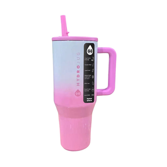 HydroJug Traveler: 32OZ/40OZ, stainless steel, vacuum insulated. Straw lid, double-wall thermal.car mug - Moze