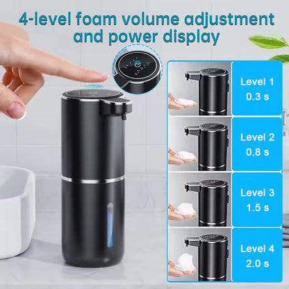 Touchless Sensor Soap Dispenser for Bathroom & Kitchen. Offers Foam and Liquid Modes. - Moze