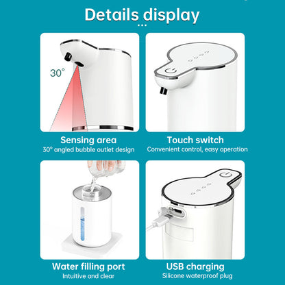 Touchless Sensor Soap Dispenser for Bathroom & Kitchen. Offers Foam and Liquid Modes. - Moze