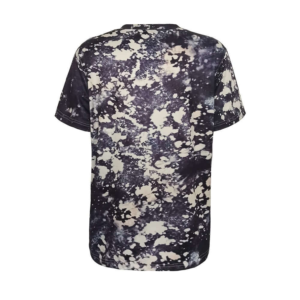 Summer New Temu Top Digital Print Round Neck Short Sleeve T Shirt Womens Wear - Moze