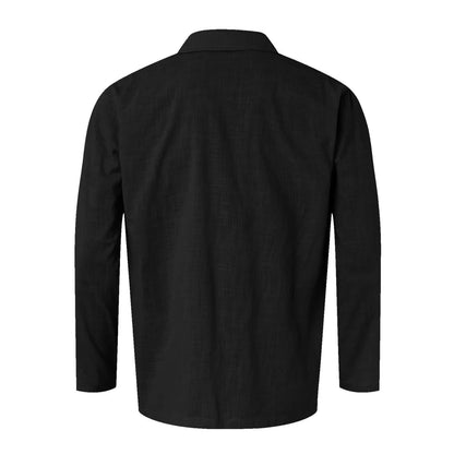Leisure Thin Mens Fashion Suits Solid Color Lapels Buttons Suits Jackets And Tops British Style Linen Blended Coat Party Wear - Moze