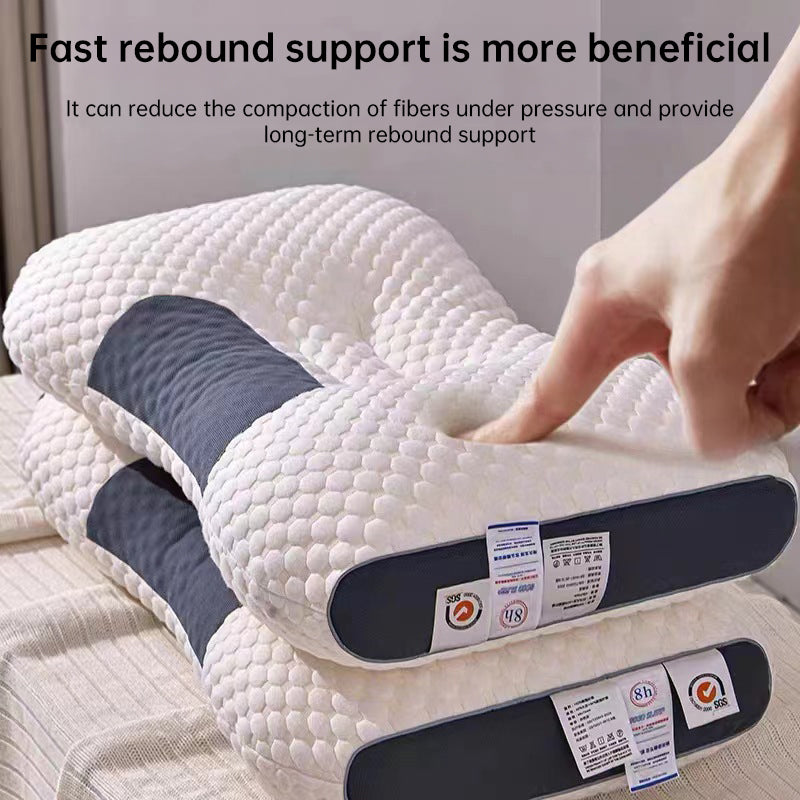 2025 New SPA Sleep Pillow: Sleep aid, neck support, orthopedic, soybean fiber massage, for home - Moze