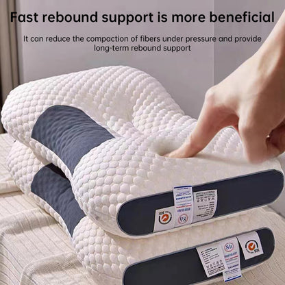 2025 New SPA Sleep Pillow: Sleep aid, neck support, orthopedic, soybean fiber massage, for home - Moze