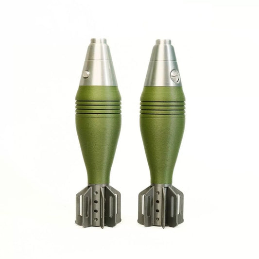 60mm Mortar Shell M2 Pen Holder - Realistic 3D Printed Replica for Office Desk, Home Study Assembly, Storage & Decoration Gift - Moze