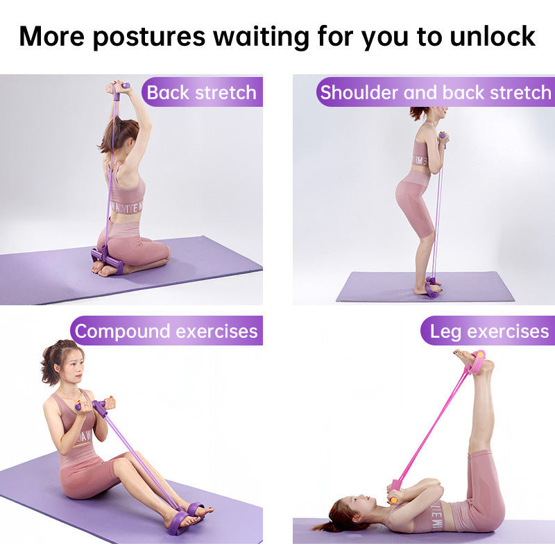 6-in-1 Multifunctional Resistance Band Set for Full Body Workout - Moze