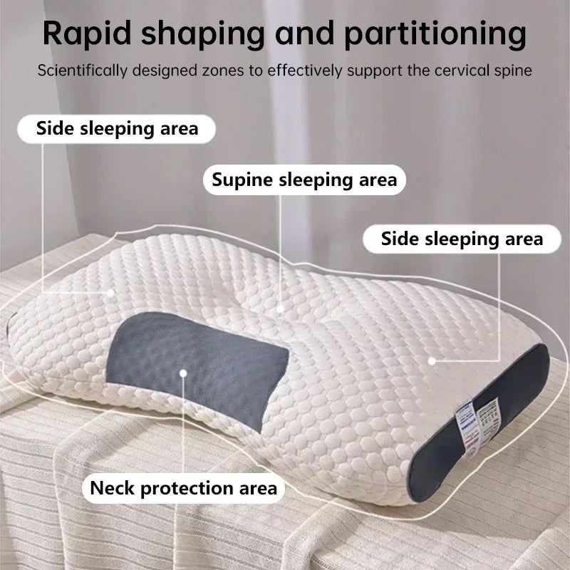 2025 New SPA Sleep Pillow: Sleep aid, neck support, orthopedic, soybean fiber massage, for home - Moze