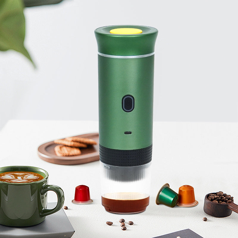 2025 Upgraded 3-in-1 Cordless Coffee Maker - 20Bar Portable for Car/Camping/Home, Capsule/Powder, USB Fast Heat - Moze