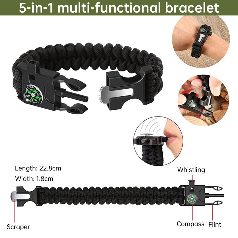 Multi-functional Outdoor First Aid Kit, Emergency Survival Gear with Trauma Bag for Camping, Hiking, Hunting Adventures - Moze