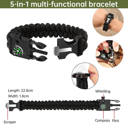 Multi-functional Outdoor First Aid Kit, Emergency Survival Gear with Trauma Bag for Camping, Hiking, Hunting Adventures - Moze