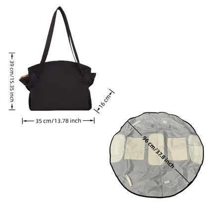 Foldable Travel Duffel Bag + Picnic Blanket - Large Capacity Waterproof Tote for Weekend, Gym & Beach Trips - Moze