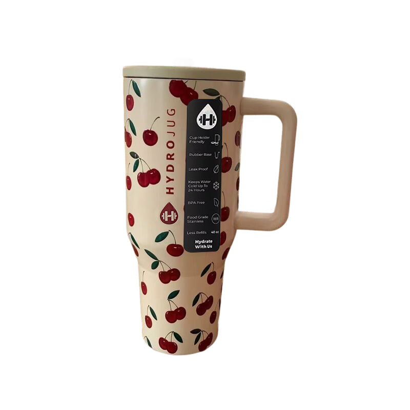 HydroJug Traveler: 32OZ/40OZ, stainless steel, vacuum insulated. Straw lid, double-wall thermal.car mug - Moze