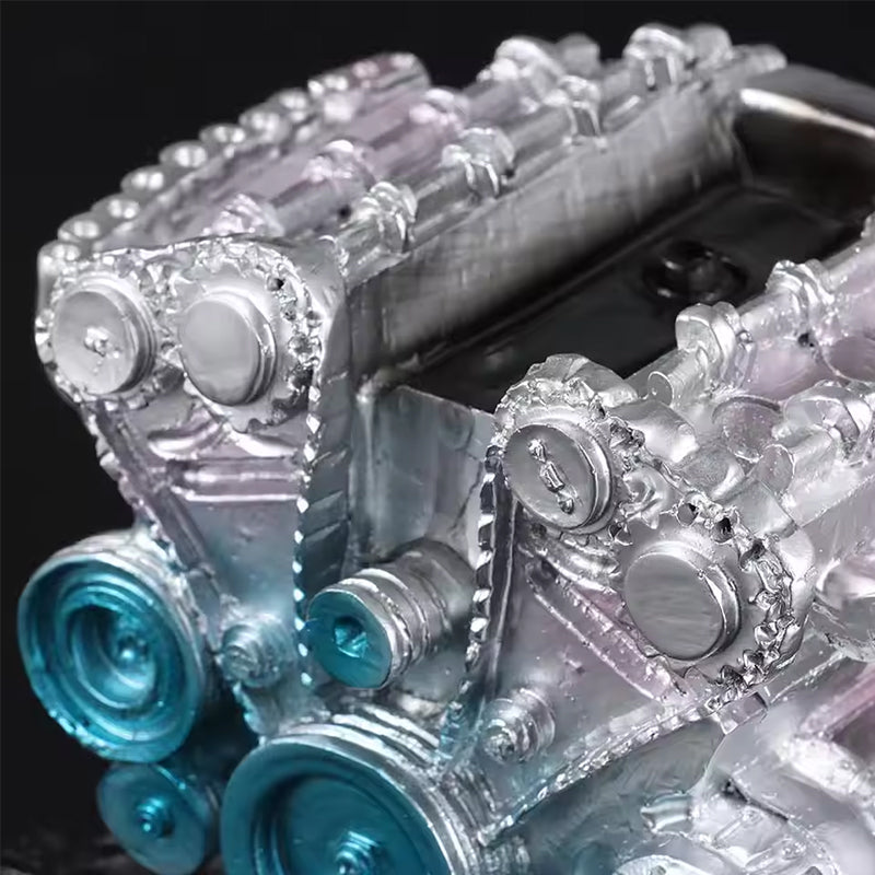 8 - Cylinder Resin Simulation Car Engine Model Kit. A Full - Metal DIY Assembly Toy for Car Enthusiasts - Moze