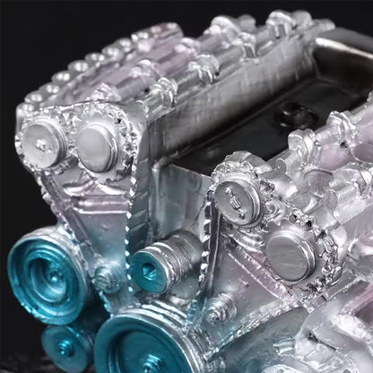 8 - Cylinder Resin Simulation Car Engine Model Kit. A Full - Metal DIY Assembly Toy for Car Enthusiasts - Moze